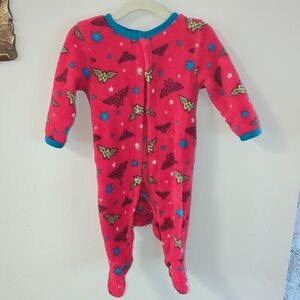 Red Fleece Superhero Pajamas